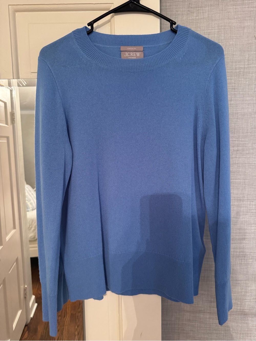 J. Crew Light Blue Cashmere Crewneck Sweater